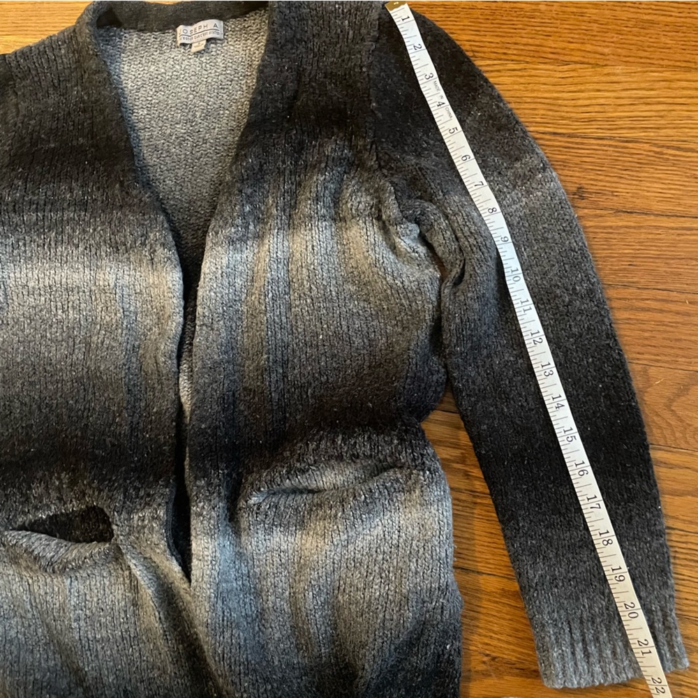 Joseph A Grey Gradient Knit Long Cardigan - Picture 4 of 8